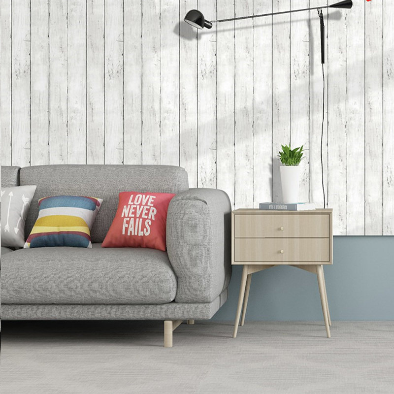 Ivory White Retro Imitation Wo - Woodworking Wallpaper ulasan dan harga