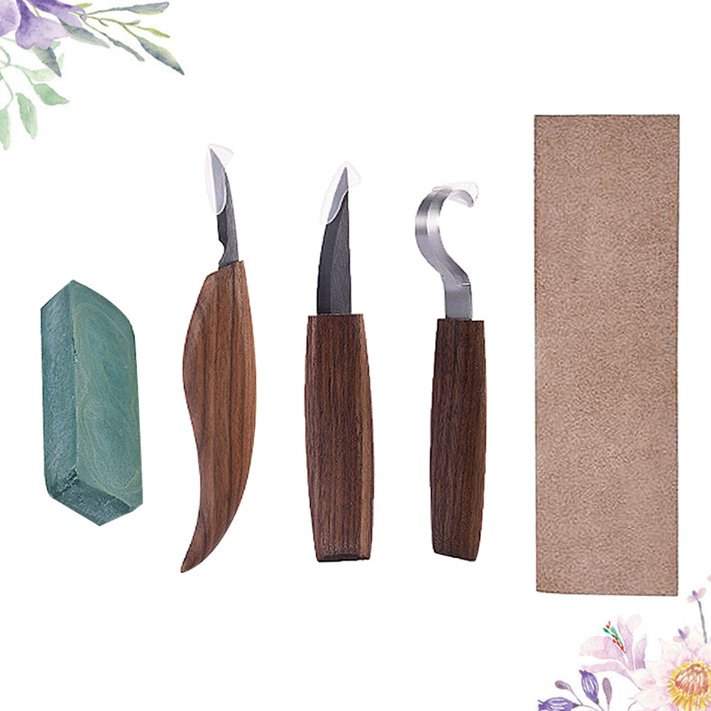 5pcs Carving Knife Set Stainle - Wood Chisel Set ulasan dan harga